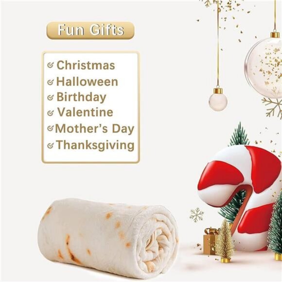 Tortilla Blanket, Baby Burritos Swaddle Blanket Taco Blanket for Newborn Toddler - Picture 2 of 7